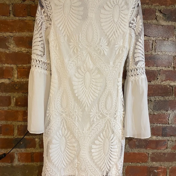 White Cocktail Dress - Picture 3 of 4